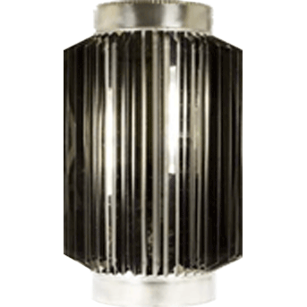 Труба-радиатор 0,5м Ø110мм 0,8мм AISI 304 из нержавеющей стали фото, ціна